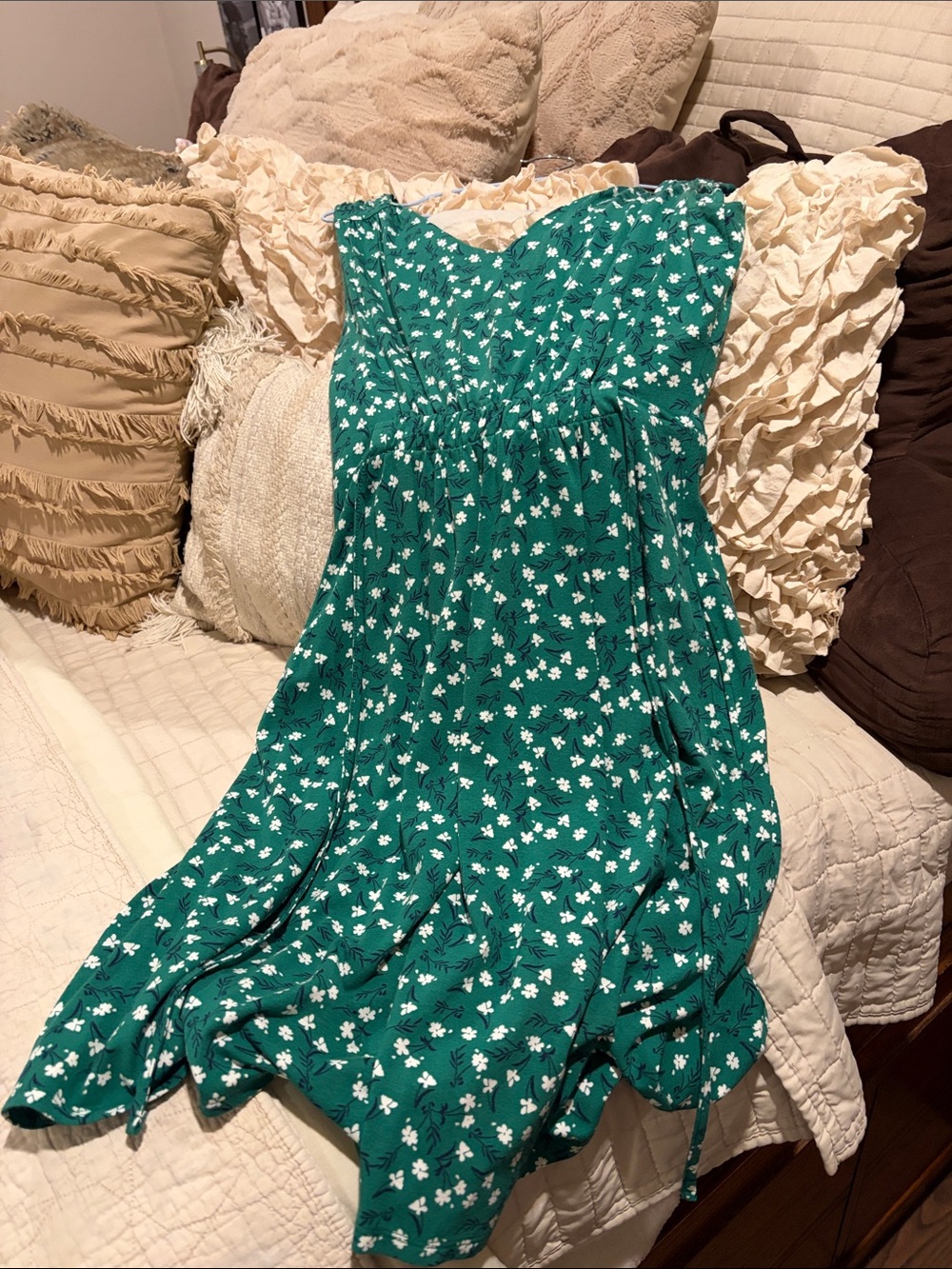 Cynthia Rowley Green Floral Sundress